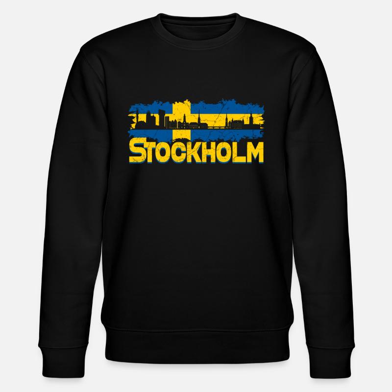 Ligne d’horizon de Stockholm - Sweat bio CHANGER Stanley/Stella Unisexe - noir