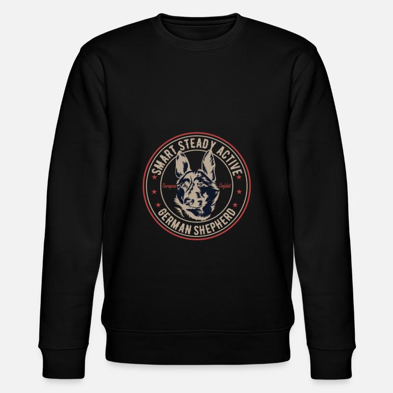 Deutscher Schäferhund - Stanley/Stella Unisex Bio-Sweatshirt CHANGER  - Schwarz