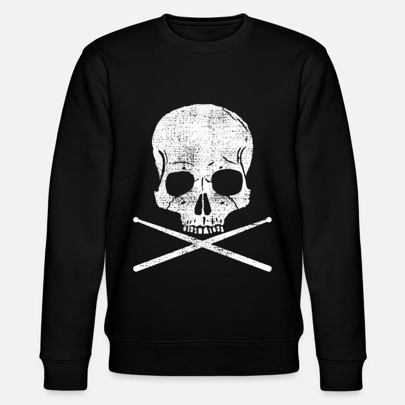 Schlagzeug Drumsticks Schlagzeuger - Stanley/Stella Unisex Bio-Sweatshirt CHANGER  - Schwarz