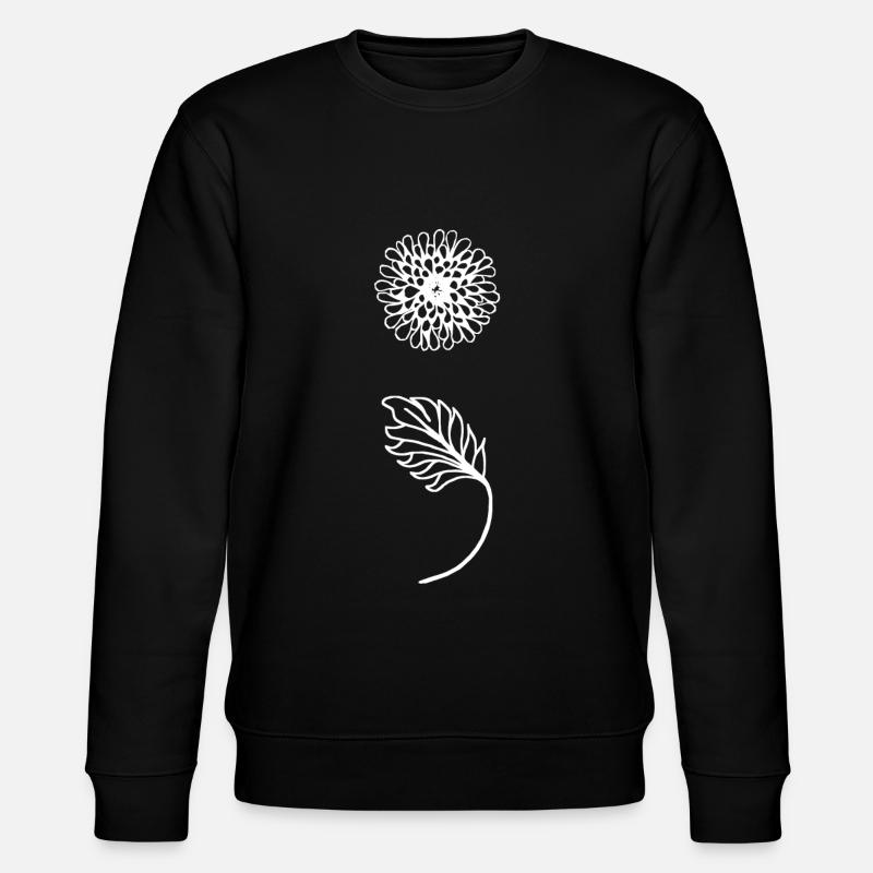 Cadeau de suicide de point-virgule de pissenlit - Sweat bio CHANGER Stanley/Stella Unisexe - noir