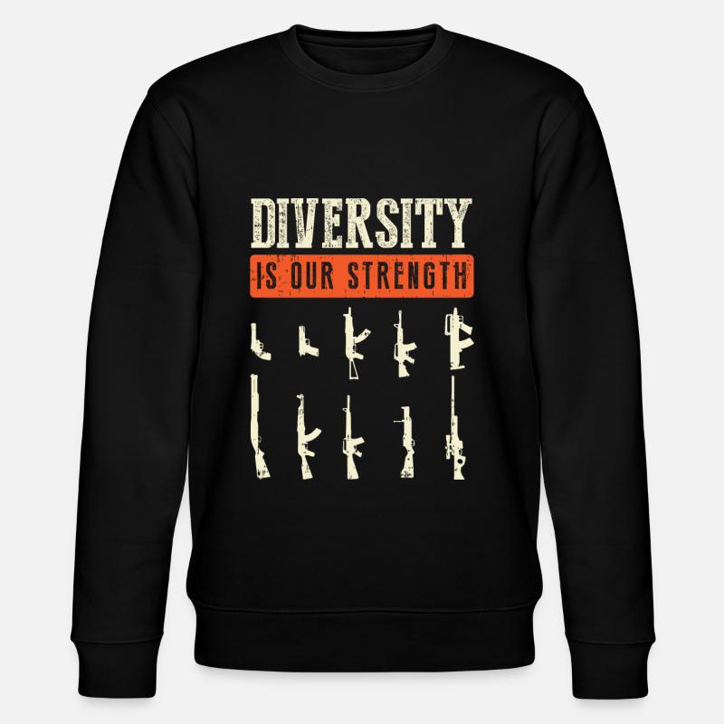 Waffensammlung Schußwaffe Büchsenmacher Militär - Stanley/Stella Unisex Bio-Sweatshirt CHANGER  - Schwarz