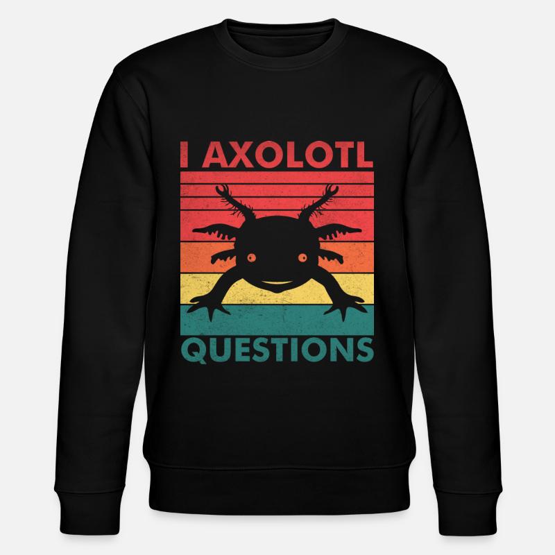 Axolotl - Stanley/Stella Unisex Bio-Sweatshirt CHANGER  - Schwarz