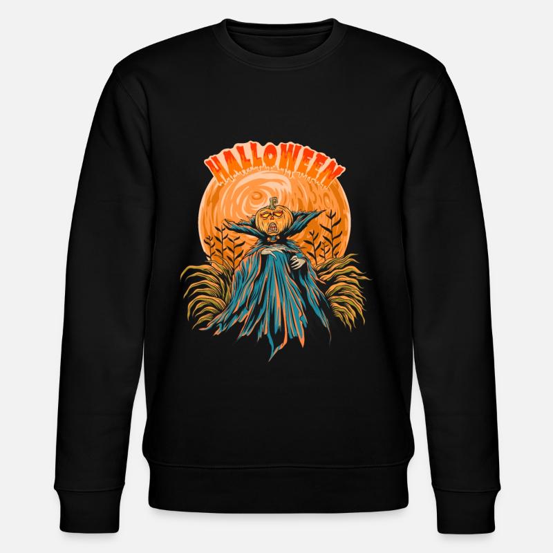 Halloween Citrouille Horreur - Sweat bio CHANGER Stanley/Stella Unisexe - noir