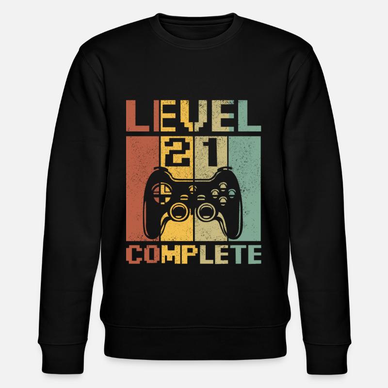 Level 21 complete - Sweat bio CHANGER Stanley/Stella Unisexe - noir