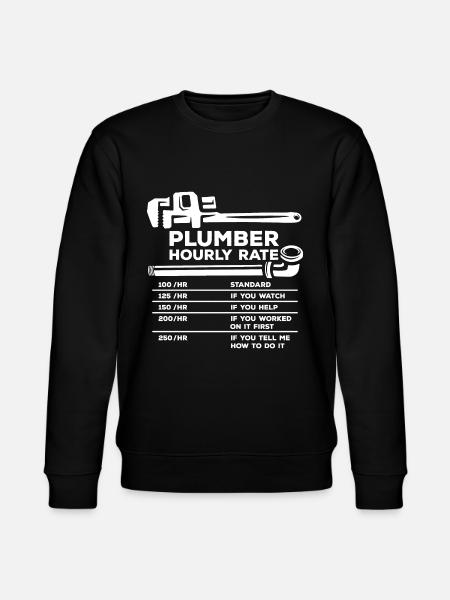 Plumber hourly wage - Stanley/Stella CHANGER Unisex Organic Sweatshirt - black