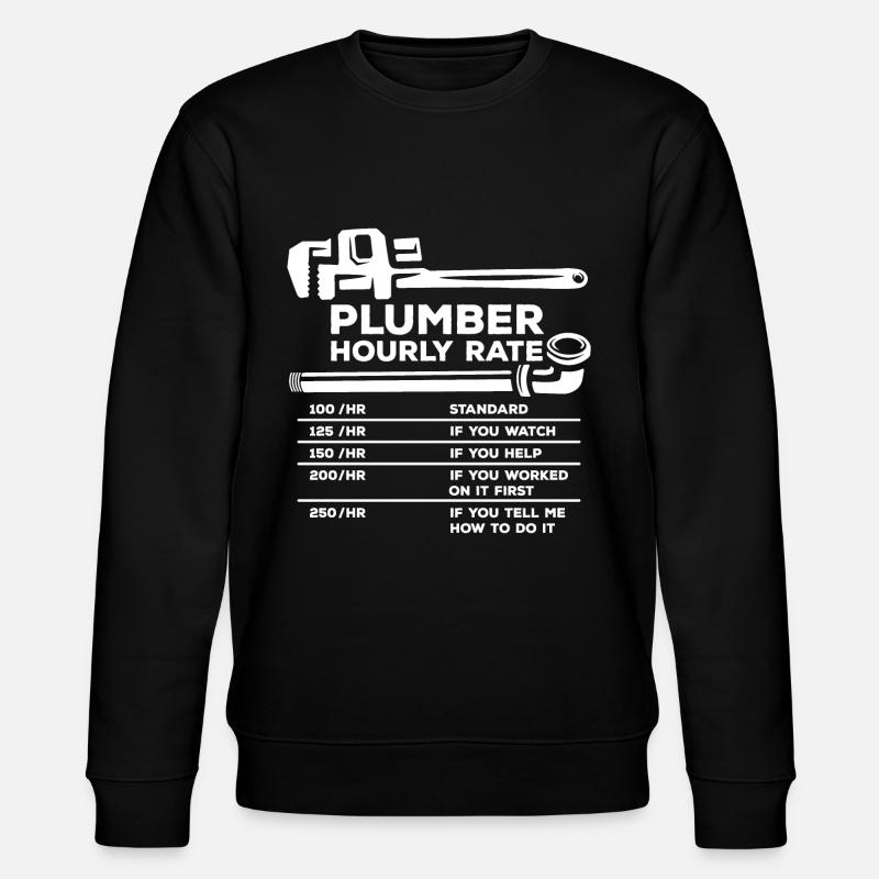 Salaire horaire plombier - Sweat bio CHANGER Stanley/Stella Unisexe - noir