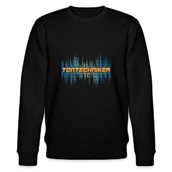 Tontechniker Ton Tonmeister Toningenieur Geschenk - Stanley/Stella Unisex Bio-Sweatshirt CHANGER  - Schwarz - Vorne - Nik (191cm) & Marisol (170cm)