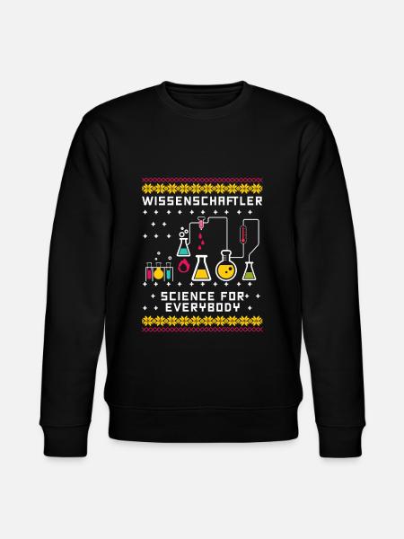 Christmas Gift Scientist Science - Stanley/Stella CHANGER Unisex Organic Sweatshirt - black
