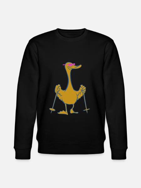Krzyżówka - Kaczka z patykami - Walking - Ekologiczna bluza unisex Stanley/Stella CHANGER  - czarny