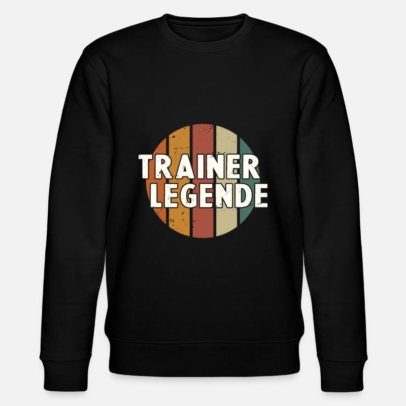 Trainerlegende | Coach Trainer Geschenk - Stanley/Stella Unisex Bio-Sweatshirt CHANGER  - Schwarz