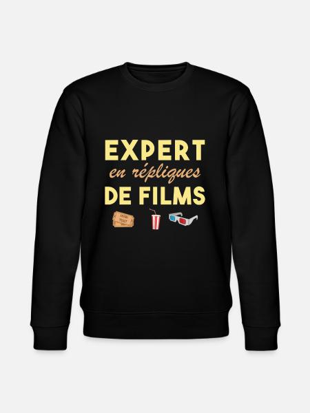 Expert en répliques de films cadeau humour cinéma - Sweat bio CHANGER Stanley/Stella Unisexe - noir