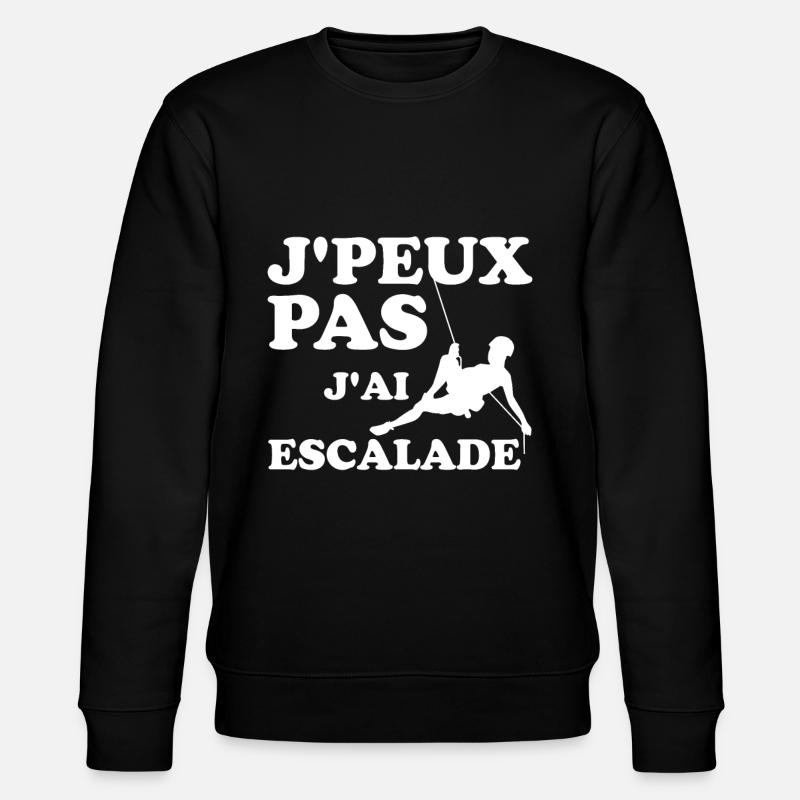 J'peux pas j'ai escalade - Sweat bio CHANGER Stanley/Stella Unisexe - noir