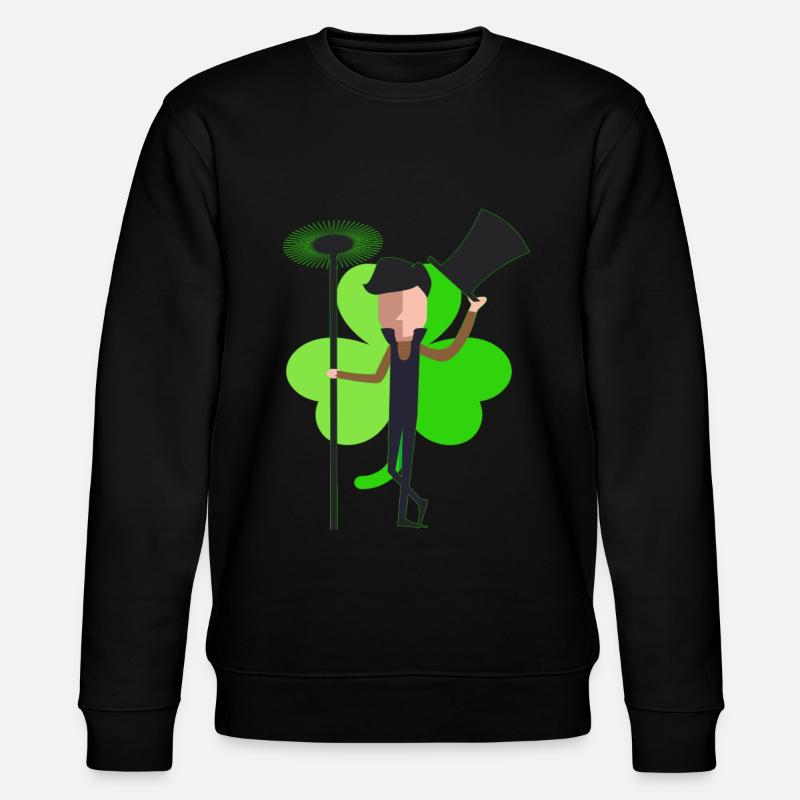 Shamrock de ramoneur - Sweat bio CHANGER Stanley/Stella Unisexe - noir