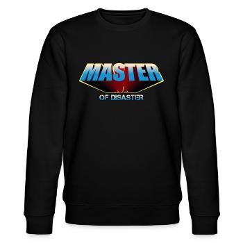 Master Of Disaster - Stanley/Stella CHANGER Unisex Organic Sweatshirt - black - Front - Nik (191cm) & Marisol (170cm)