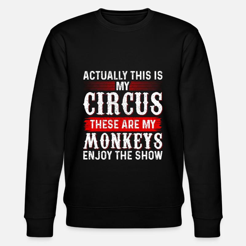 Zirkus - Stanley/Stella Unisex Bio-Sweatshirt CHANGER  - Schwarz