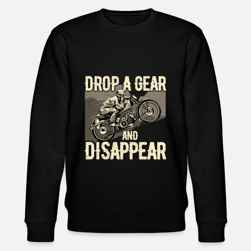 Motorcyclist - Stanley/Stella CHANGER Unisex Organic Sweatshirt - black