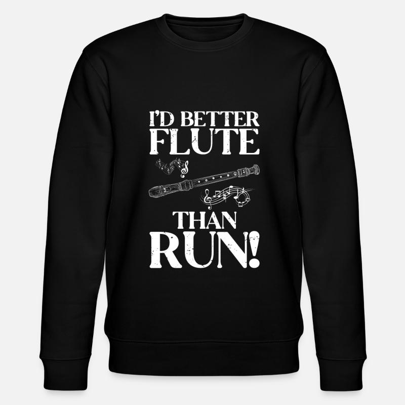 Flöte - Stanley/Stella Unisex Bio-Sweatshirt CHANGER - Schwarz