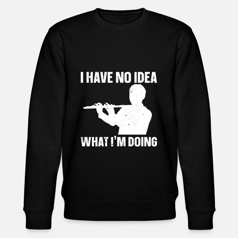 Flûte - Sweat bio CHANGER Stanley/Stella Unisexe - noir