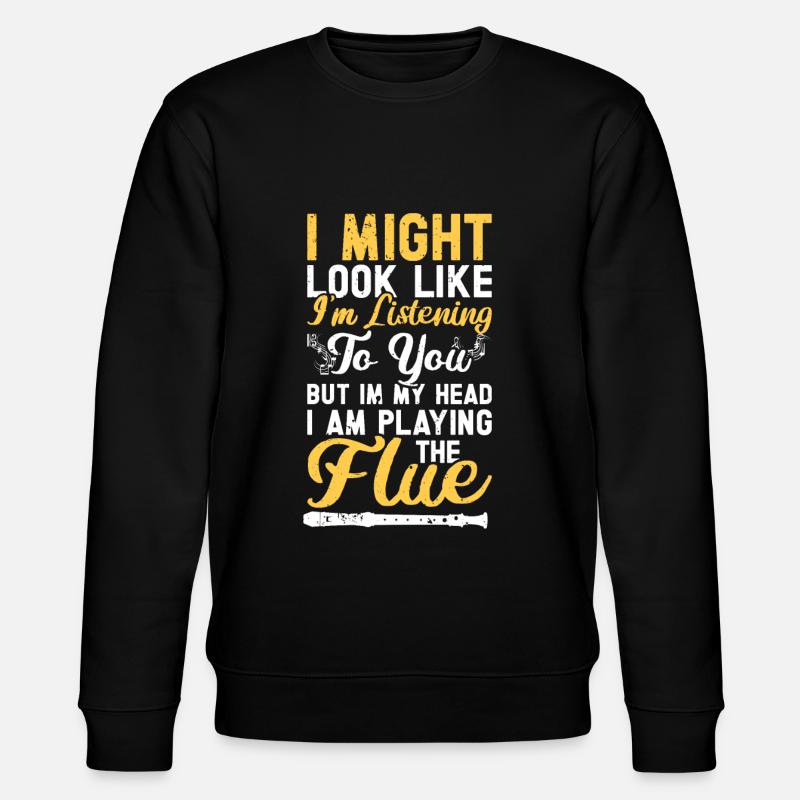 Flöte - Stanley/Stella Unisex Bio-Sweatshirt CHANGER - Schwarz