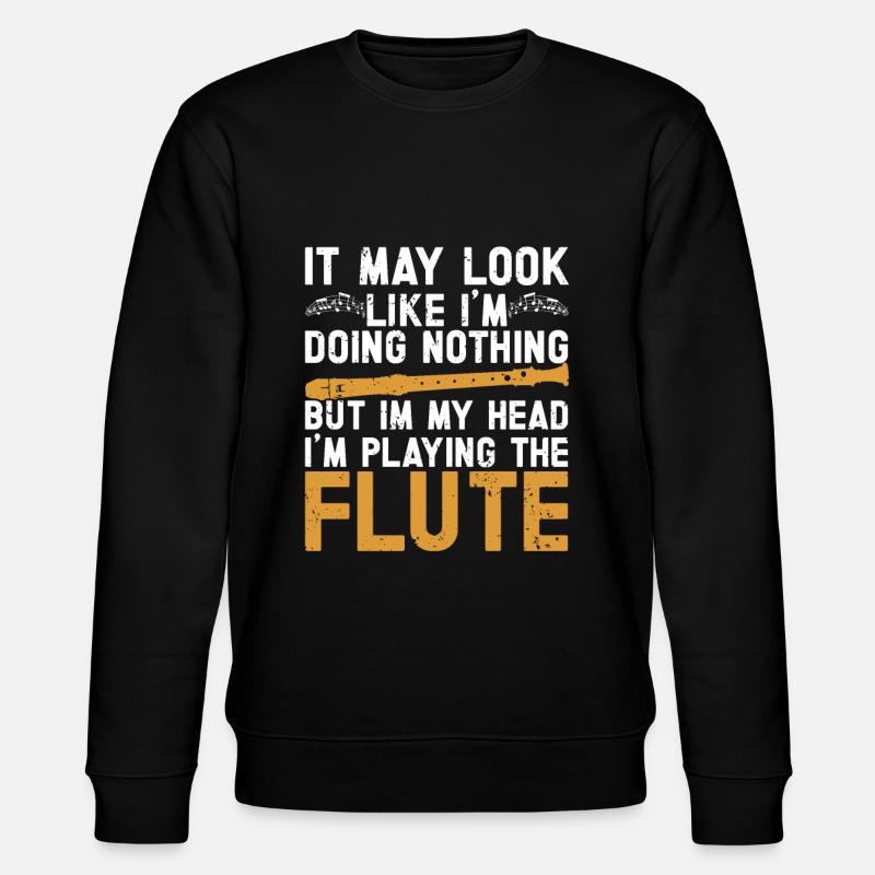Flûte - Sweat bio CHANGER Stanley/Stella Unisexe - noir