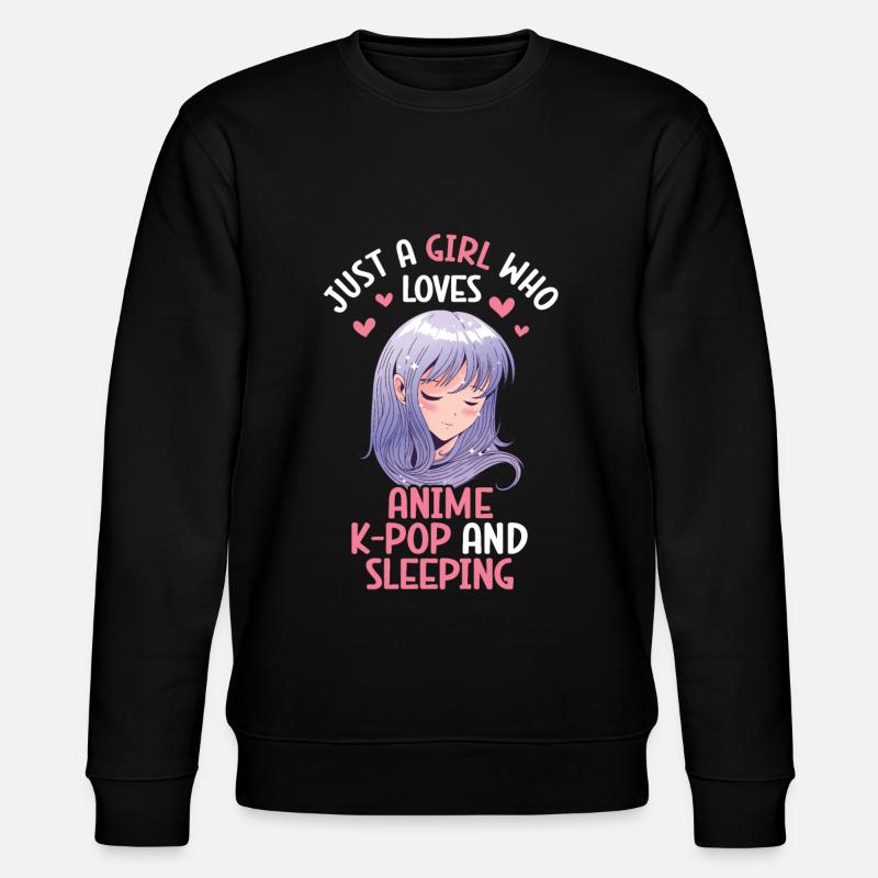 Anime K-Drama - Stanley/Stella Unisex Bio-Sweatshirt CHANGER  - Schwarz