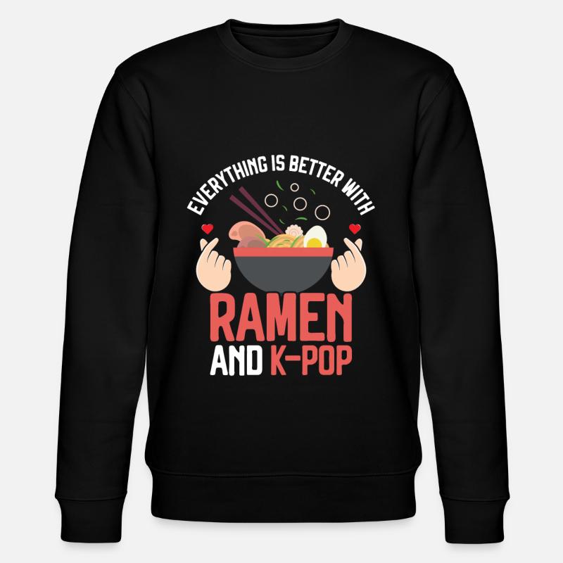 Ramen K-Pop - Stanley/Stella Unisex Bio-Sweatshirt CHANGER  - Schwarz