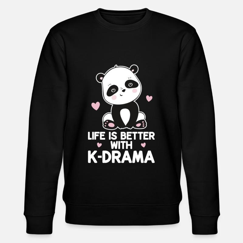 Panda K-Drama - Sweat bio CHANGER Stanley/Stella Unisexe - noir