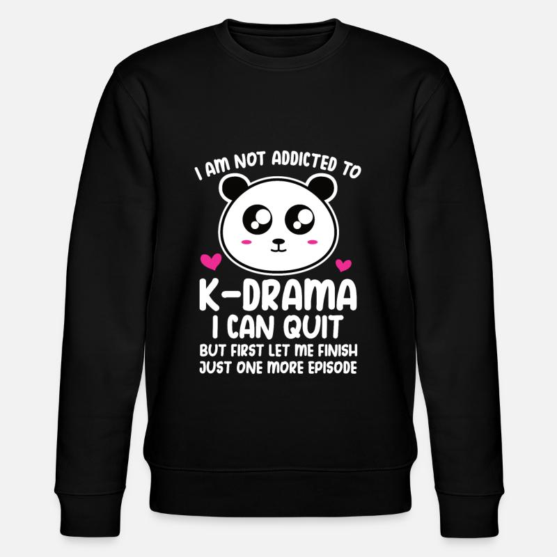 Panda K-Drama - Stanley/Stella CHANGER Unisex Organic Sweatshirt - black