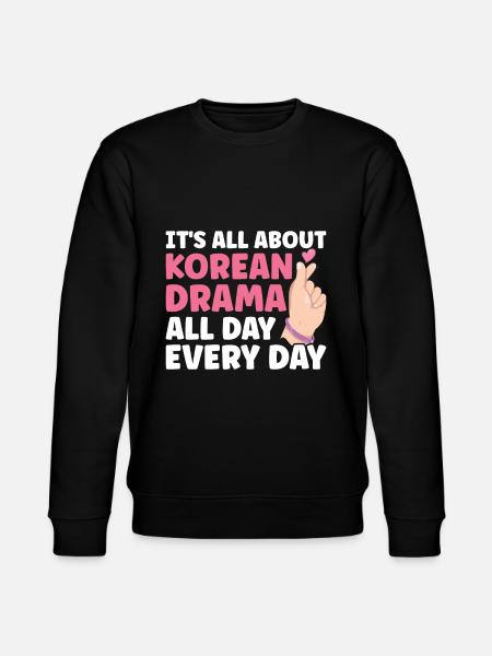 K-Drama - Stanley/Stella CHANGER Unisex Organic Sweatshirt - black