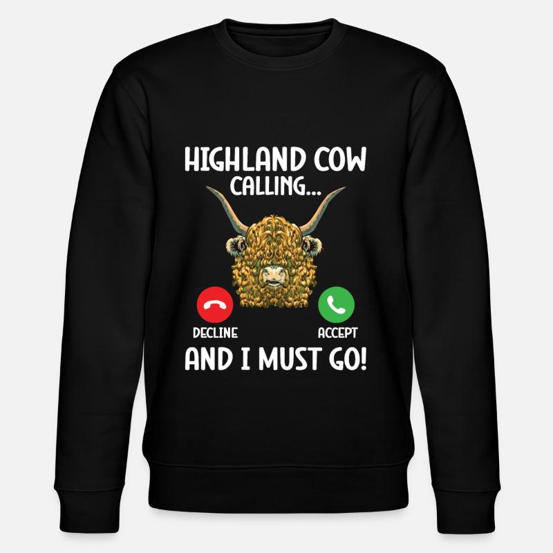 Hochlandkuh - Stanley/Stella Unisex Bio-Sweatshirt CHANGER  - Schwarz