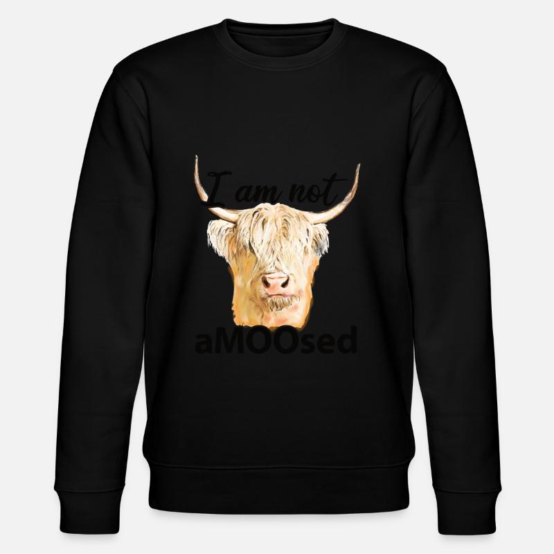 Hochlandkuh - Stanley/Stella Unisex Bio-Sweatshirt CHANGER - Schwarz