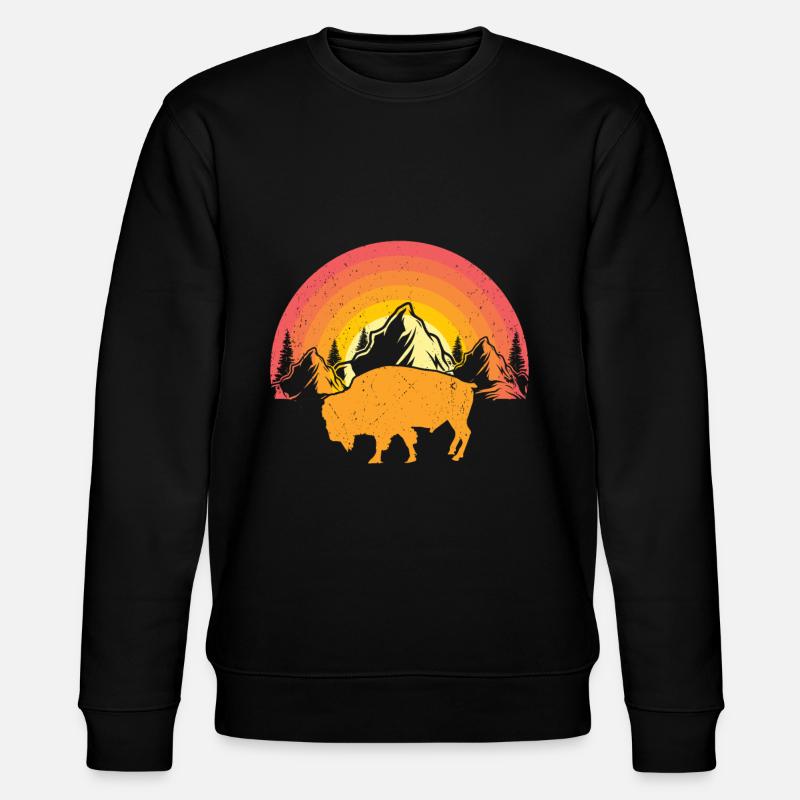 Bison - Stanley/Stella Unisex Bio-Sweatshirt CHANGER  - Schwarz