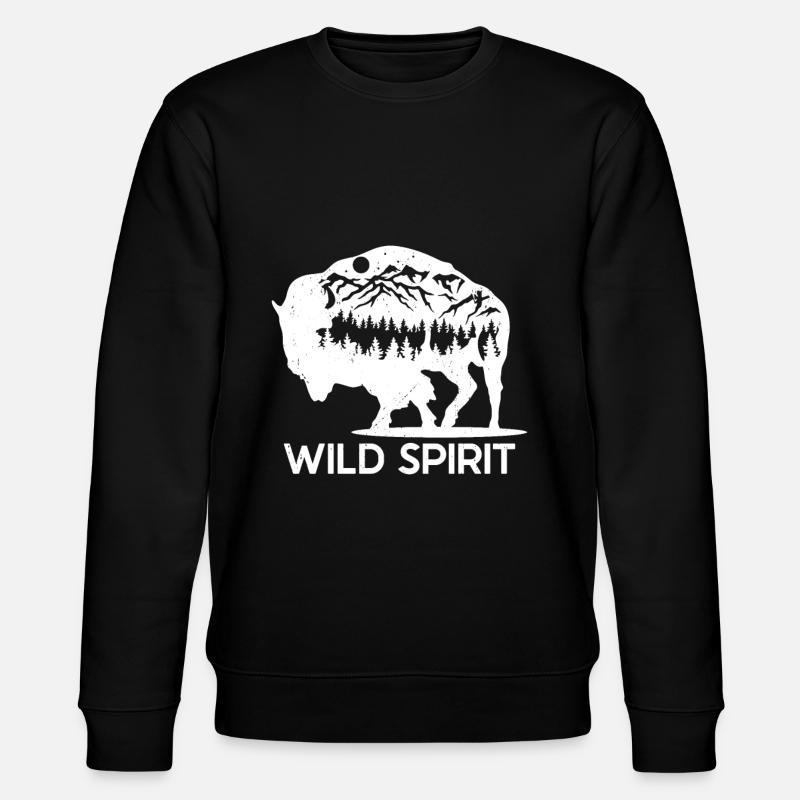 Bison - Stanley/Stella Unisex Bio-Sweatshirt CHANGER  - Schwarz