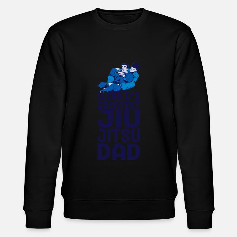 Jiu Jitsu Dad Gi Jiu - Stanley/Stella Unisex Bio-Sweatshirt CHANGER  - Schwarz