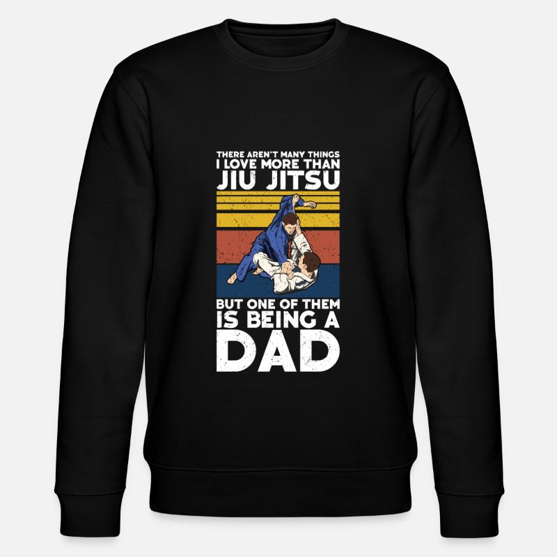 Jiu Jitsu Dad Gi Jiu - Stanley/Stella Unisex Bio-Sweatshirt CHANGER  - Schwarz