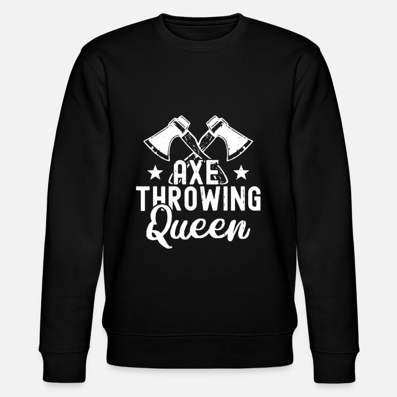 Axtwurf Axe Wurfspiel - Stanley/Stella Unisex Bio-Sweatshirt CHANGER  - Schwarz