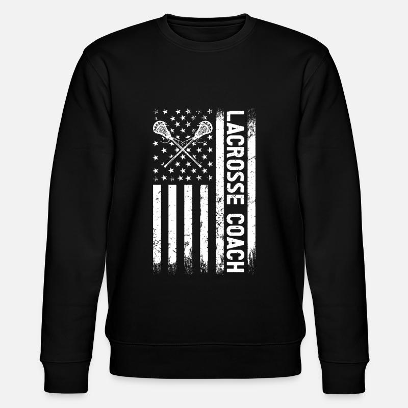 Lacrosse Coach Stick - Stanley/Stella Unisex Bio-Sweatshirt CHANGER  - Schwarz