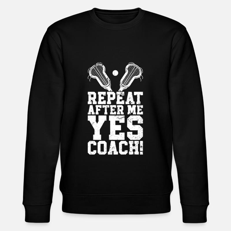 Lacrosse Coach Stick - Stanley/Stella Unisex Bio-Sweatshirt CHANGER  - Schwarz