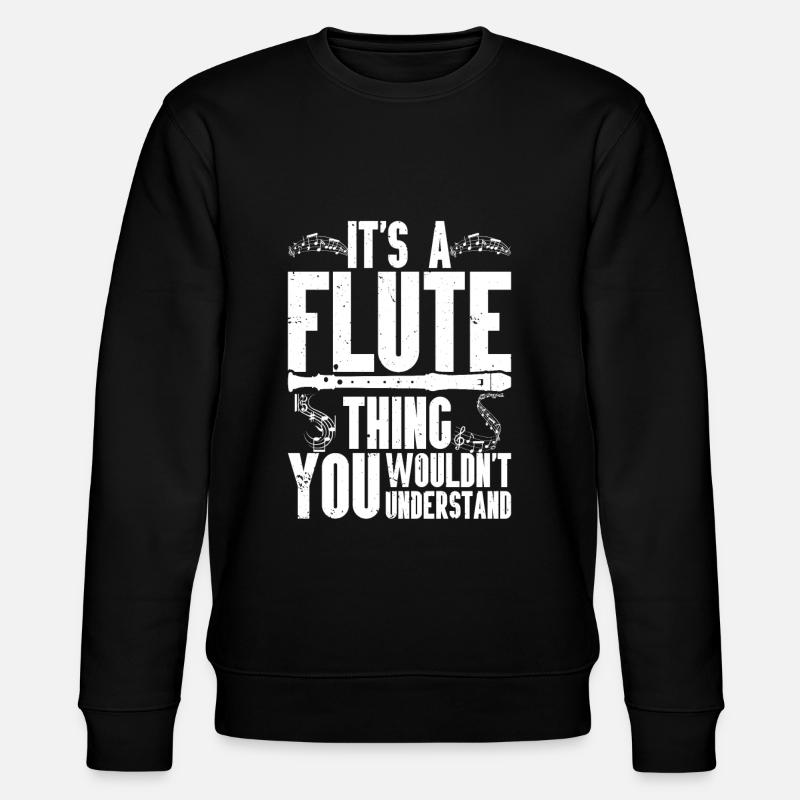 Flöte - Stanley/Stella Unisex Bio-Sweatshirt CHANGER  - Schwarz