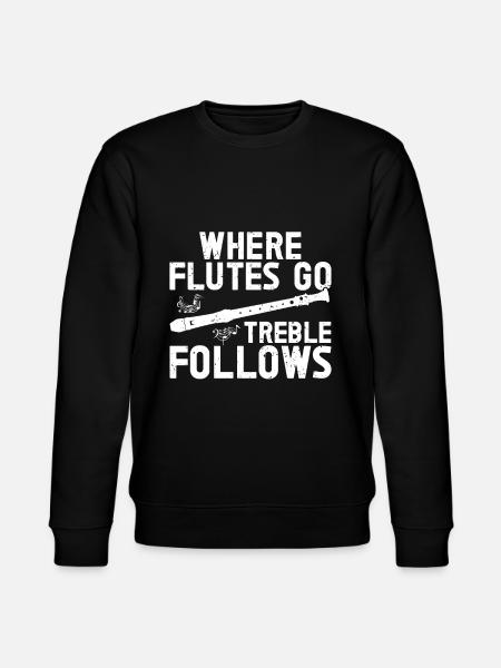 Flute - Stanley/Stella CHANGER Unisex Organic Sweatshirt - black