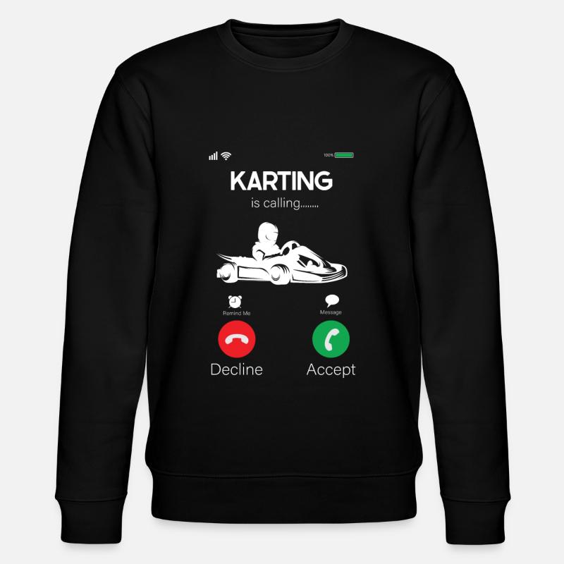 Faire du karting - Sweat bio CHANGER Stanley/Stella Unisexe - noir