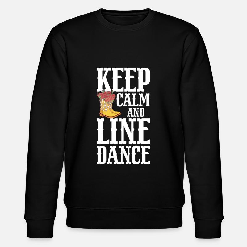 Line Dancing Cowboy Boots Western - Stanley/Stella Unisex Bio-Sweatshirt CHANGER - Schwarz