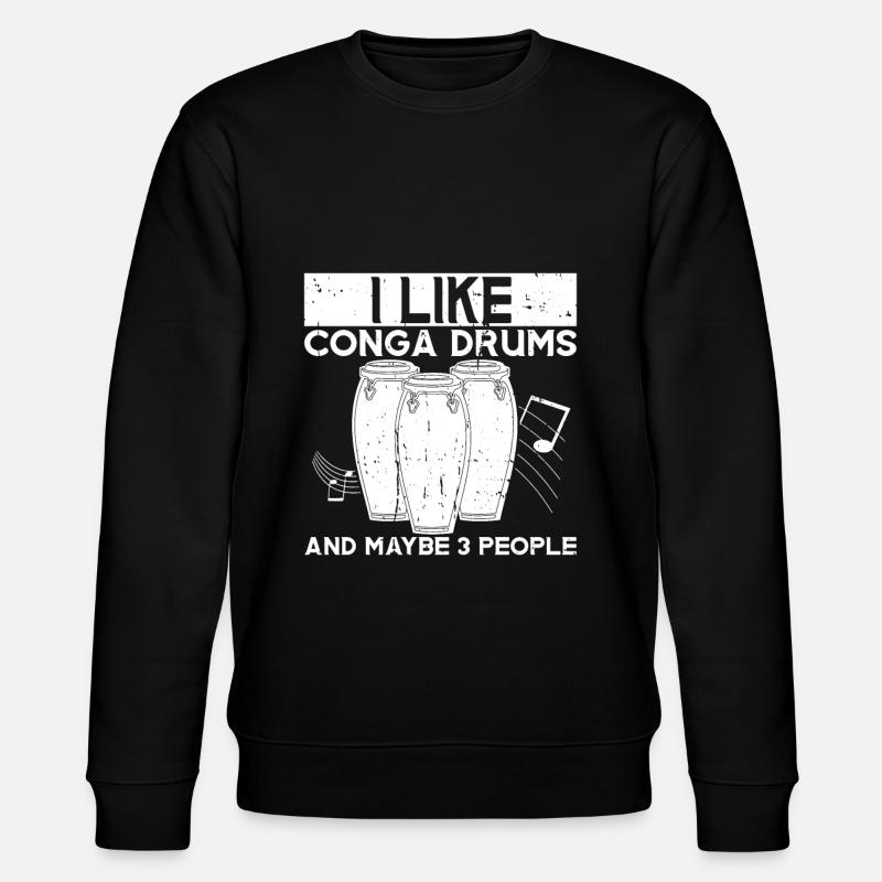Conga Drum Musician Drumline - Stanley/Stella Unisex Bio-Sweatshirt CHANGER - Schwarz