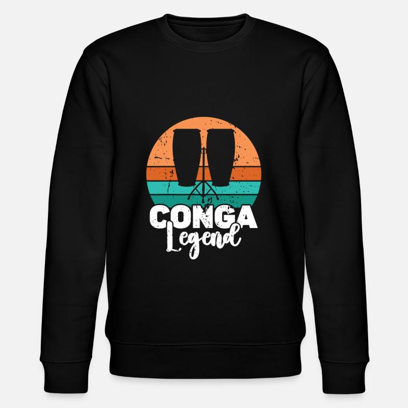 Conga Drum Musician Drumline - Stanley/Stella Unisex Bio-Sweatshirt CHANGER - Schwarz