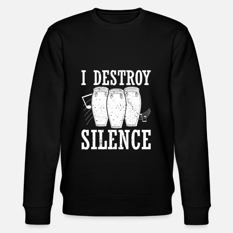 Conga Drum Musician Drumline - Stanley/Stella Unisex Bio-Sweatshirt CHANGER  - Schwarz