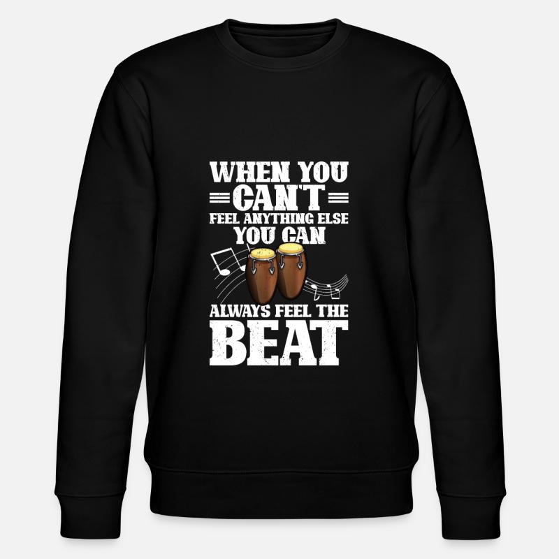 Conga Drum Musician Drumline - Stanley/Stella CHANGER Unisex Organic Sweatshirt - black