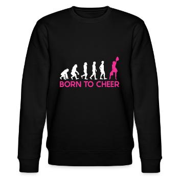 Cheerleader - Stanley/Stella Unisex Bio-Sweatshirt CHANGER  - Schwarz - Vorne - Nik (191cm) & Marisol (170cm)