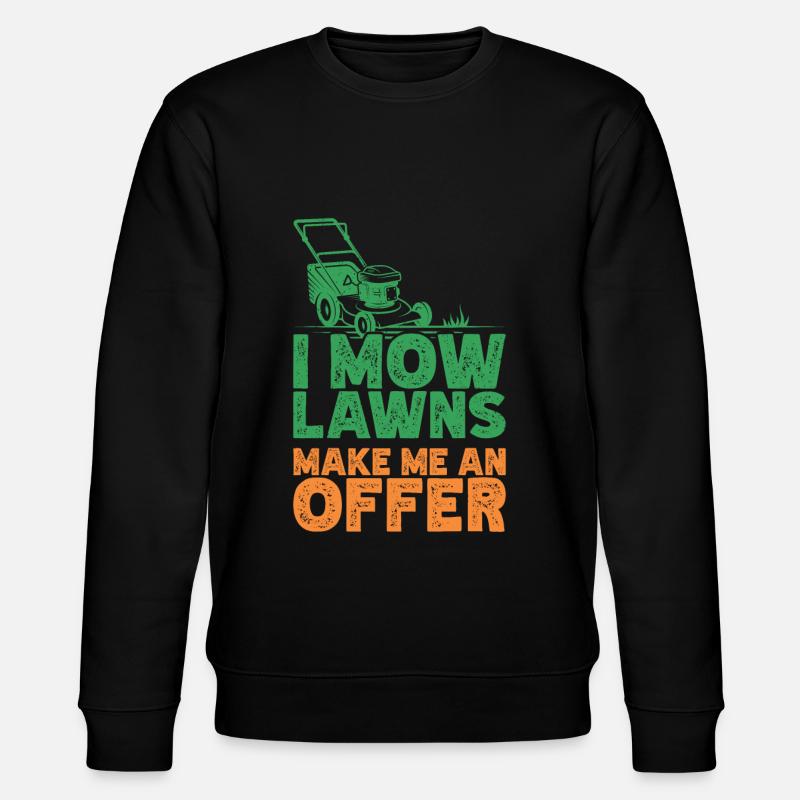 Rasenmähen - Stanley/Stella Unisex Bio-Sweatshirt CHANGER  - Schwarz
