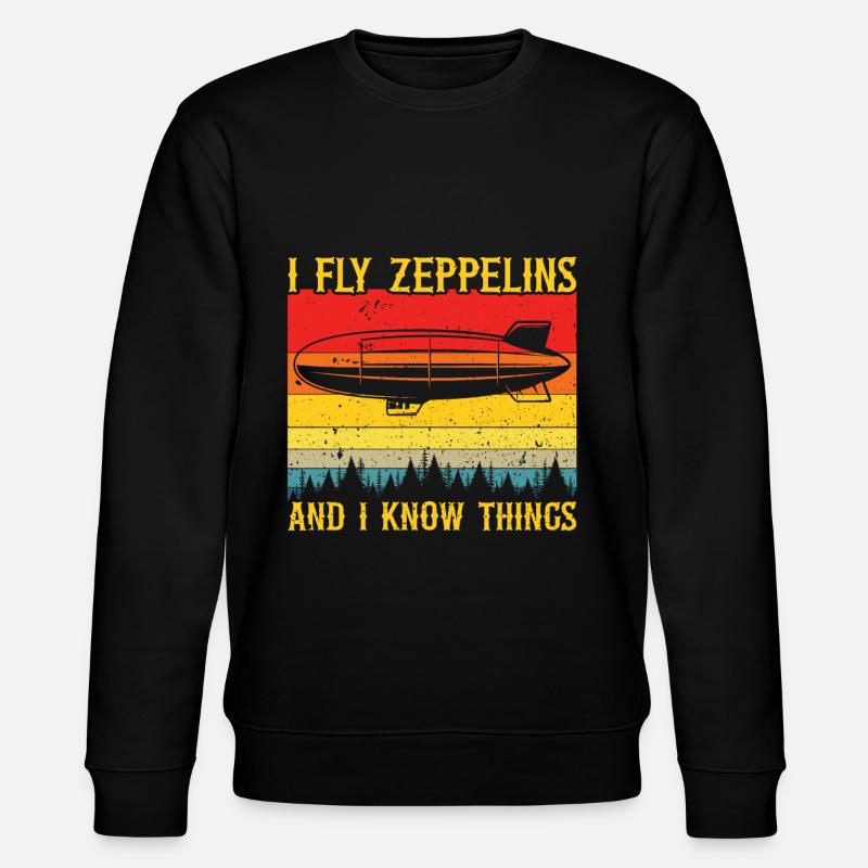 Zeppelin - Stanley/Stella Unisex Bio-Sweatshirt CHANGER  - Schwarz
