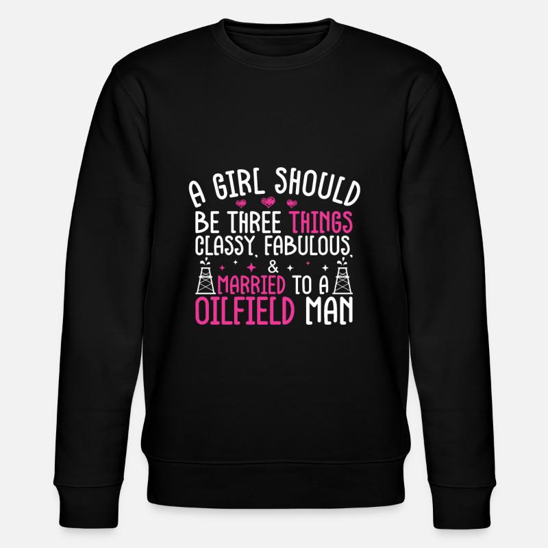 Ölfeld - Stanley/Stella Unisex Bio-Sweatshirt CHANGER  - Schwarz